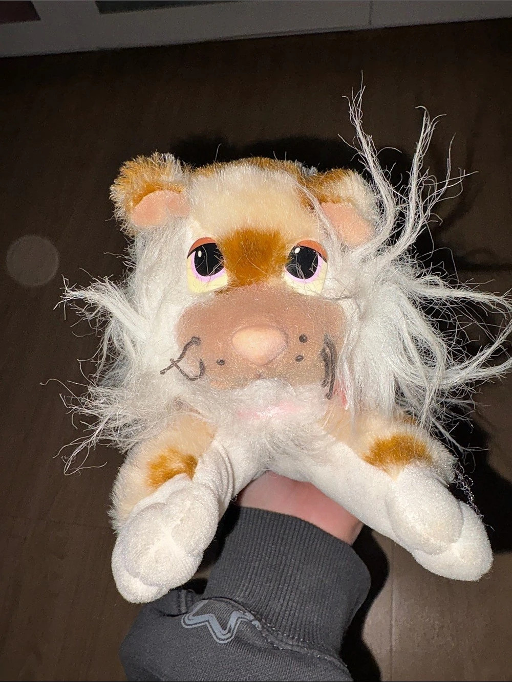 Pound Puppies Striped Plush Cat Toy in Orange & White